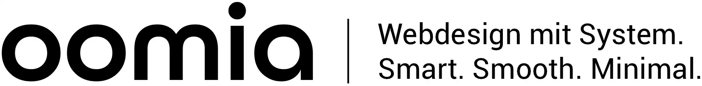 Logo von OOMIA – Webdesign mit System. Smart. Smooth. Minimal.